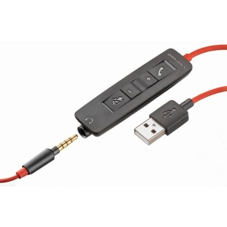 Poly Blackwire 3225 Auriculares con Micrófono USB-A y Jack 3,5 mm Negro